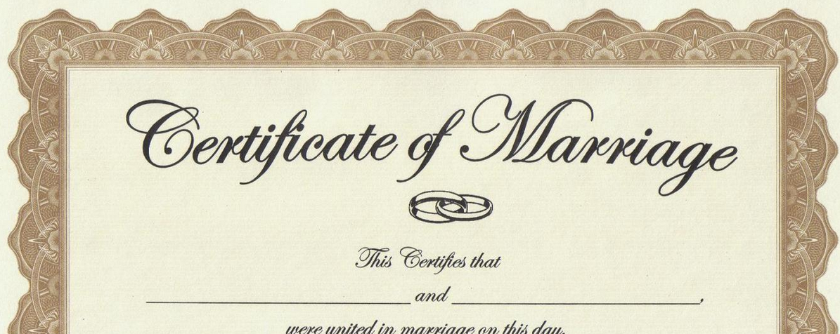 California marriage license